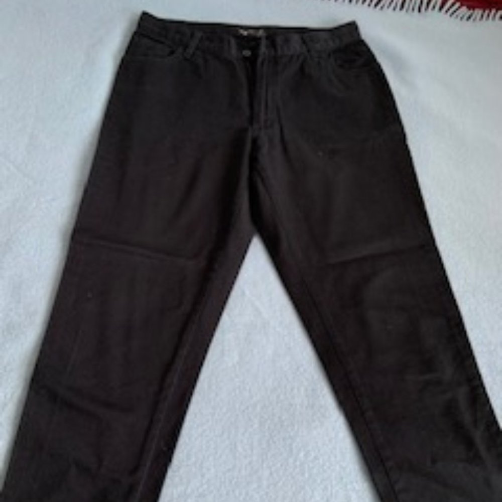 Agnes B cropped black cotton pants
